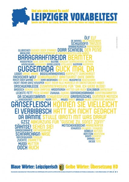 Wortposter Leipzig: Leipziger Vokabeltest